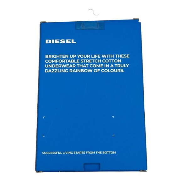 New Diesel Large Cotton Mens Briefs 3 Pack Black - Picture 4 of 4